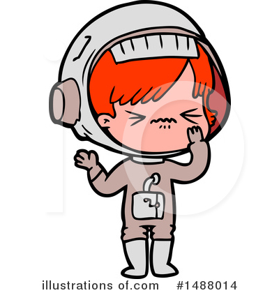 Royalty-Free (RF) Astronaut Clipart Illustration by lineartestpilot - Stock Sample #1488014