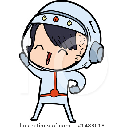 Royalty-Free (RF) Astronaut Clipart Illustration by lineartestpilot - Stock Sample #1488018