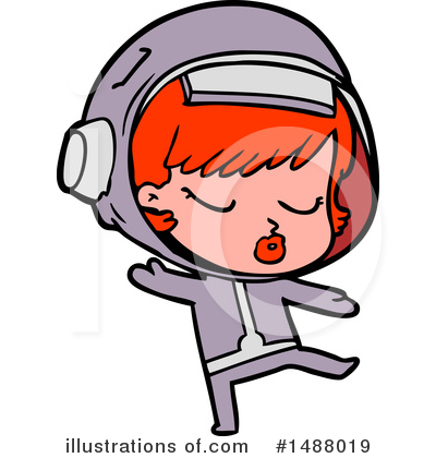 Royalty-Free (RF) Astronaut Clipart Illustration by lineartestpilot - Stock Sample #1488019
