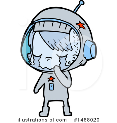 Royalty-Free (RF) Astronaut Clipart Illustration by lineartestpilot - Stock Sample #1488020