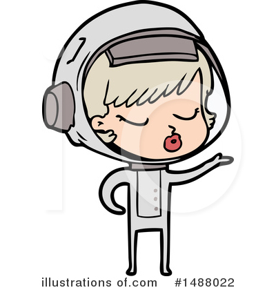 Royalty-Free (RF) Astronaut Clipart Illustration by lineartestpilot - Stock Sample #1488022