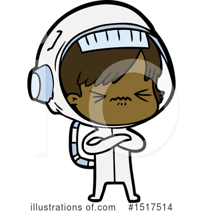 Royalty-Free (RF) Astronaut Clipart Illustration by lineartestpilot - Stock Sample #1517514