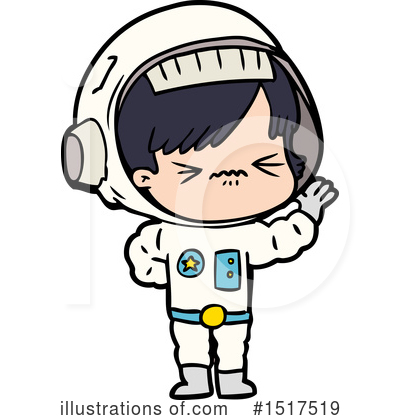 Royalty-Free (RF) Astronaut Clipart Illustration by lineartestpilot - Stock Sample #1517519