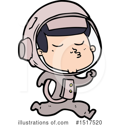 Royalty-Free (RF) Astronaut Clipart Illustration by lineartestpilot - Stock Sample #1517520