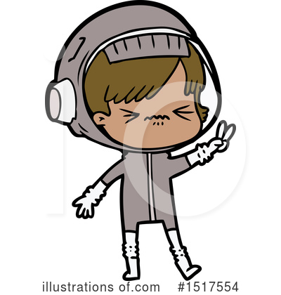Royalty-Free (RF) Astronaut Clipart Illustration by lineartestpilot - Stock Sample #1517554