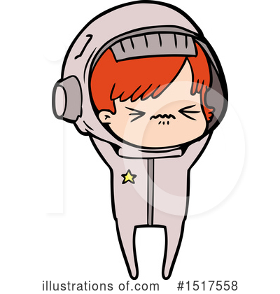 Royalty-Free (RF) Astronaut Clipart Illustration by lineartestpilot - Stock Sample #1517558
