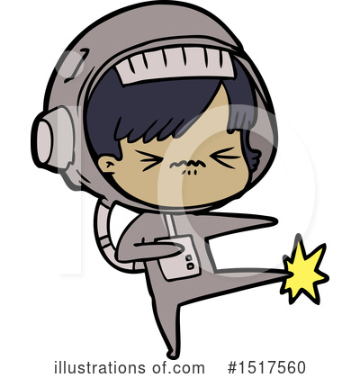 Royalty-Free (RF) Astronaut Clipart Illustration by lineartestpilot - Stock Sample #1517560