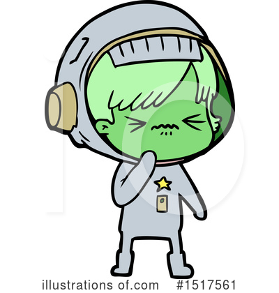 Royalty-Free (RF) Astronaut Clipart Illustration by lineartestpilot - Stock Sample #1517561