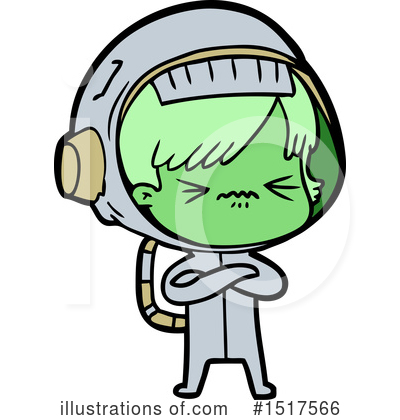 Royalty-Free (RF) Astronaut Clipart Illustration by lineartestpilot - Stock Sample #1517566