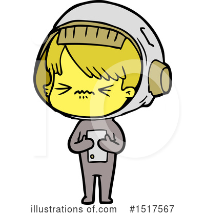 Royalty-Free (RF) Astronaut Clipart Illustration by lineartestpilot - Stock Sample #1517567