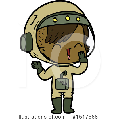 Royalty-Free (RF) Astronaut Clipart Illustration by lineartestpilot - Stock Sample #1517568