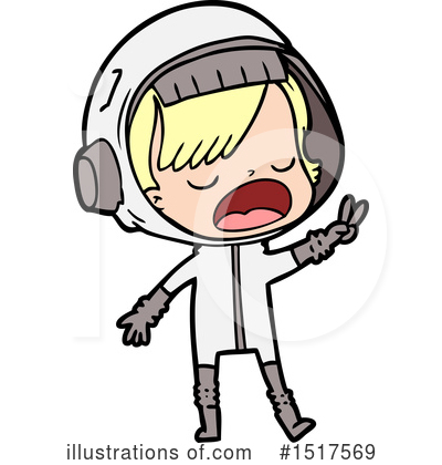 Royalty-Free (RF) Astronaut Clipart Illustration by lineartestpilot - Stock Sample #1517569