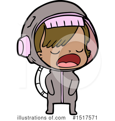 Royalty-Free (RF) Astronaut Clipart Illustration by lineartestpilot - Stock Sample #1517571