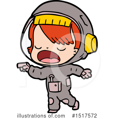 Royalty-Free (RF) Astronaut Clipart Illustration by lineartestpilot - Stock Sample #1517572
