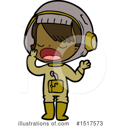 Royalty-Free (RF) Astronaut Clipart Illustration by lineartestpilot - Stock Sample #1517573
