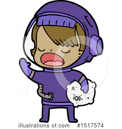 Royalty-Free (RF) Astronaut Clipart Illustration by lineartestpilot - Stock Sample #1517574