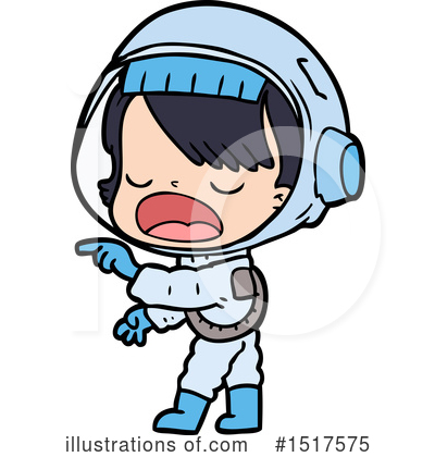 Royalty-Free (RF) Astronaut Clipart Illustration by lineartestpilot - Stock Sample #1517575