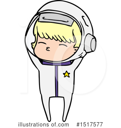 Royalty-Free (RF) Astronaut Clipart Illustration by lineartestpilot - Stock Sample #1517577