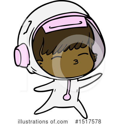 Royalty-Free (RF) Astronaut Clipart Illustration by lineartestpilot - Stock Sample #1517578