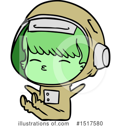 Royalty-Free (RF) Astronaut Clipart Illustration by lineartestpilot - Stock Sample #1517580