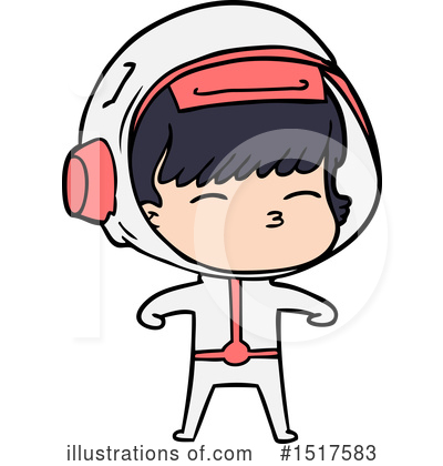 Royalty-Free (RF) Astronaut Clipart Illustration by lineartestpilot - Stock Sample #1517583