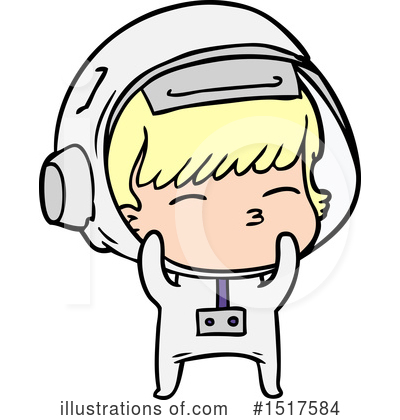 Royalty-Free (RF) Astronaut Clipart Illustration by lineartestpilot - Stock Sample #1517584