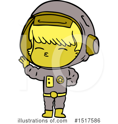 Royalty-Free (RF) Astronaut Clipart Illustration by lineartestpilot - Stock Sample #1517586