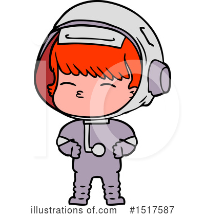 Royalty-Free (RF) Astronaut Clipart Illustration by lineartestpilot - Stock Sample #1517587