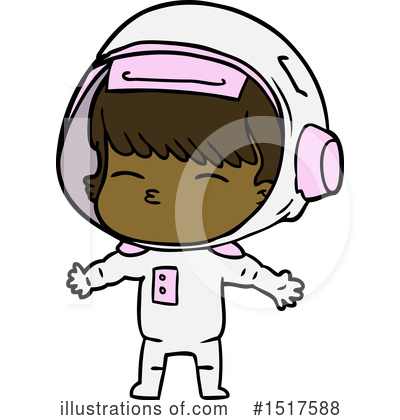 Royalty-Free (RF) Astronaut Clipart Illustration by lineartestpilot - Stock Sample #1517588