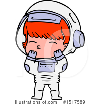 Royalty-Free (RF) Astronaut Clipart Illustration by lineartestpilot - Stock Sample #1517589