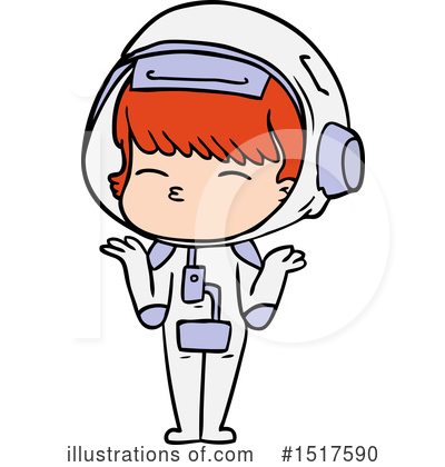 Royalty-Free (RF) Astronaut Clipart Illustration by lineartestpilot - Stock Sample #1517590