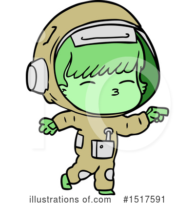 Royalty-Free (RF) Astronaut Clipart Illustration by lineartestpilot - Stock Sample #1517591