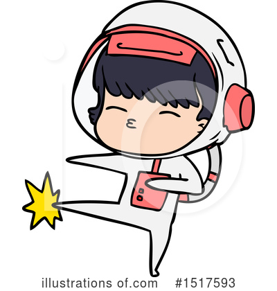 Royalty-Free (RF) Astronaut Clipart Illustration by lineartestpilot - Stock Sample #1517593