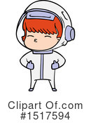 Astronaut Clipart #1517594 by lineartestpilot