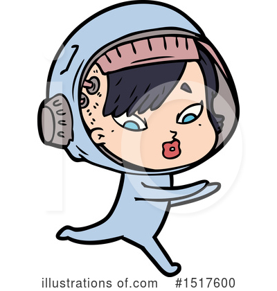 Royalty-Free (RF) Astronaut Clipart Illustration by lineartestpilot - Stock Sample #1517600