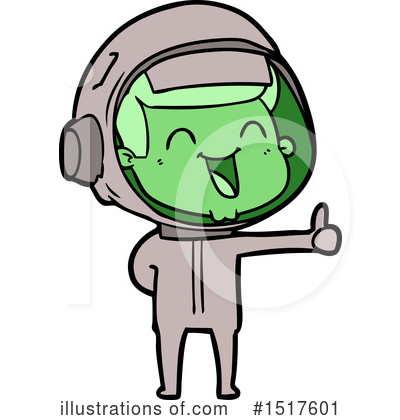 Royalty-Free (RF) Astronaut Clipart Illustration by lineartestpilot - Stock Sample #1517601