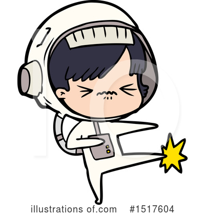 Royalty-Free (RF) Astronaut Clipart Illustration by lineartestpilot - Stock Sample #1517604