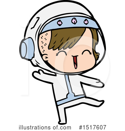 Royalty-Free (RF) Astronaut Clipart Illustration by lineartestpilot - Stock Sample #1517607