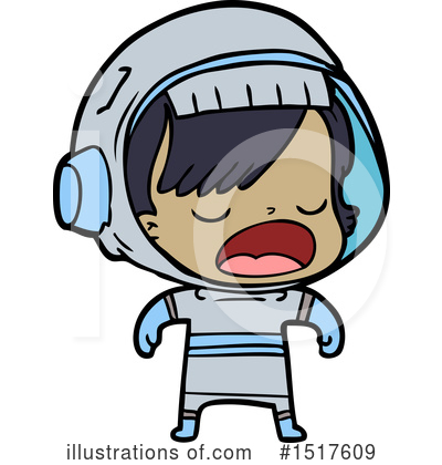 Royalty-Free (RF) Astronaut Clipart Illustration by lineartestpilot - Stock Sample #1517609