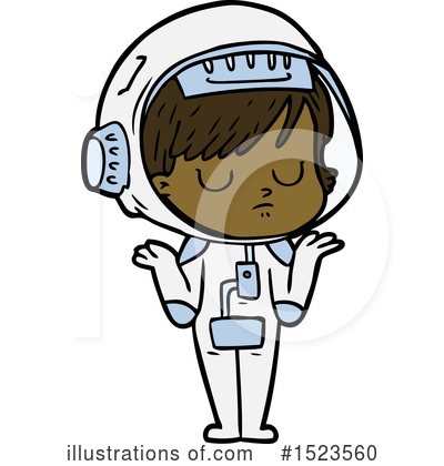 Royalty-Free (RF) Astronaut Clipart Illustration by lineartestpilot - Stock Sample #1523560