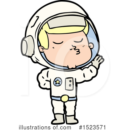 Royalty-Free (RF) Astronaut Clipart Illustration by lineartestpilot - Stock Sample #1523571