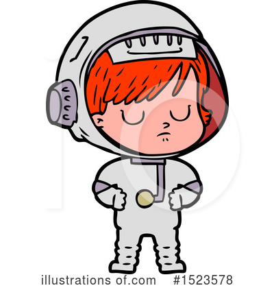 Royalty-Free (RF) Astronaut Clipart Illustration by lineartestpilot - Stock Sample #1523578