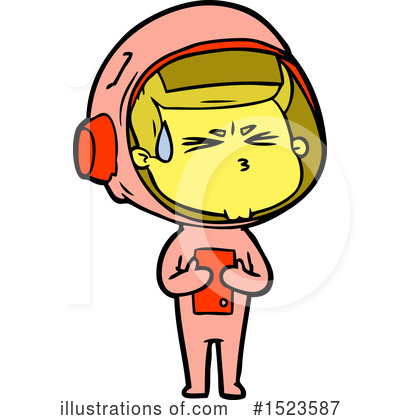Royalty-Free (RF) Astronaut Clipart Illustration by lineartestpilot - Stock Sample #1523587