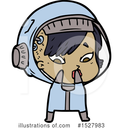 Royalty-Free (RF) Astronaut Clipart Illustration by lineartestpilot - Stock Sample #1527983