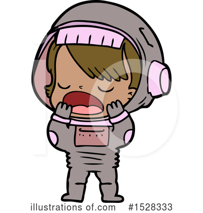 Royalty-Free (RF) Astronaut Clipart Illustration by lineartestpilot - Stock Sample #1528333