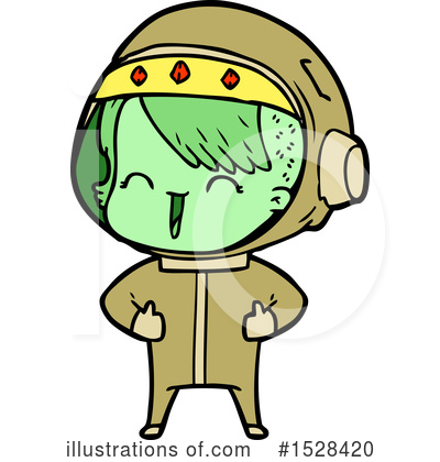Royalty-Free (RF) Astronaut Clipart Illustration by lineartestpilot - Stock Sample #1528420