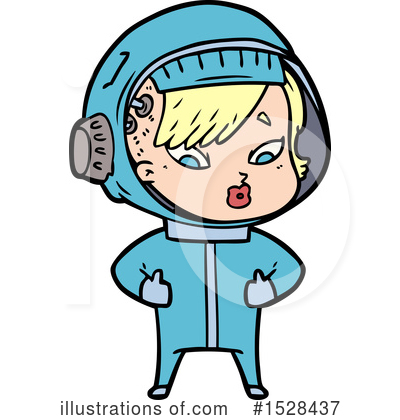 Royalty-Free (RF) Astronaut Clipart Illustration by lineartestpilot - Stock Sample #1528437