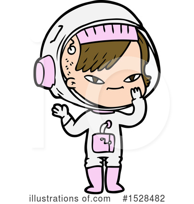 Royalty-Free (RF) Astronaut Clipart Illustration by lineartestpilot - Stock Sample #1528482
