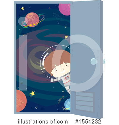Royalty-Free (RF) Astronaut Clipart Illustration by BNP Design Studio - Stock Sample #1551232