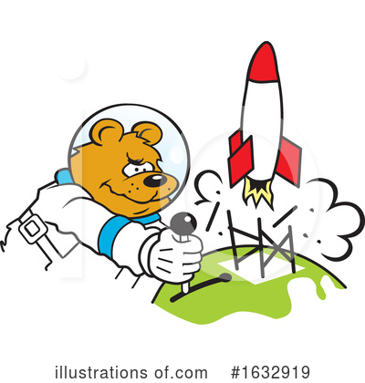 Royalty-Free (RF) Astronaut Clipart Illustration by Johnny Sajem - Stock Sample #1632919
